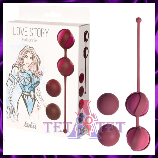 Набор из 4 бордовых вагинальных шариков Valkyrie