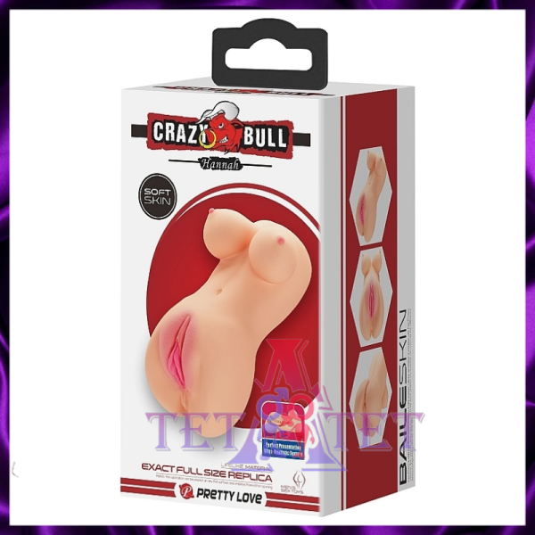 Мастурбатор мини-торс с двойным входом Baile Crazy Bull