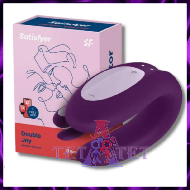 Satisfyer Double Joy connect App (violet) вибростимулятор