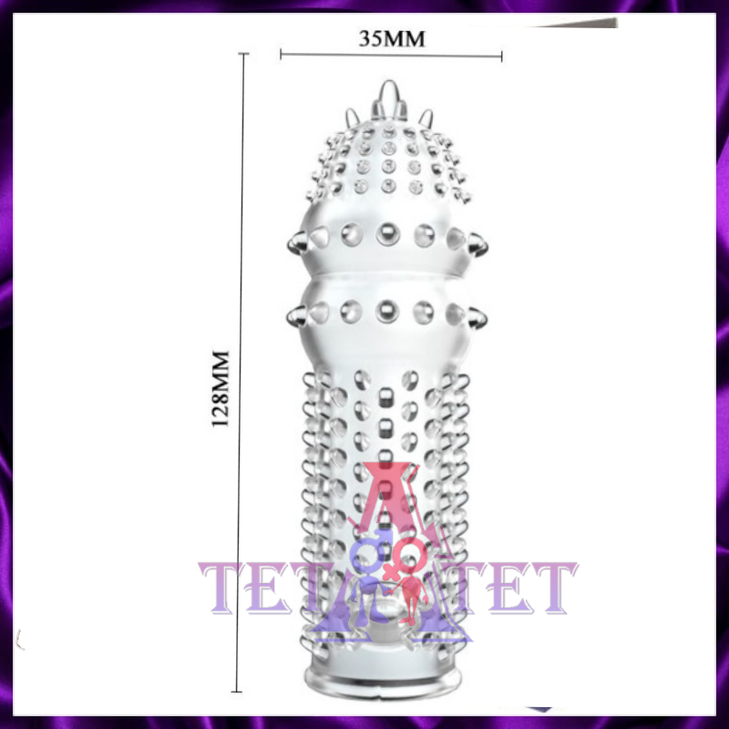 Насадка BIOR TOYS Закрытая прозрачная Crystal sleeve - 12,8 см.