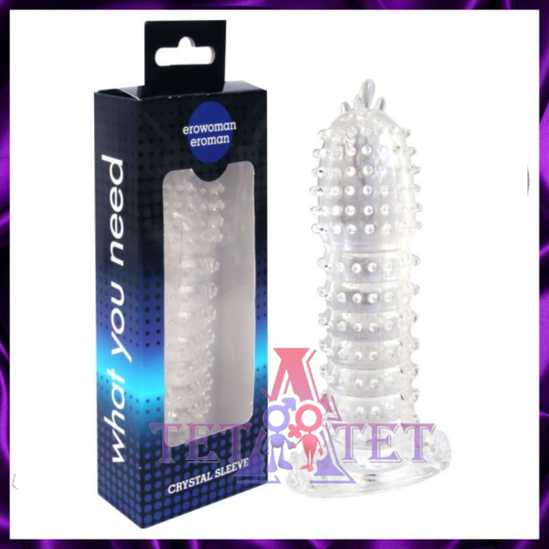 Насадка BIOR TOYS Закрытая прозрачная Crystal sleeve - 12 см.