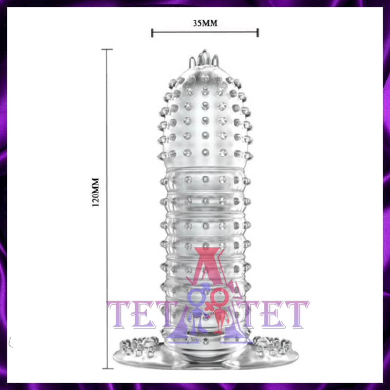 Насадка BIOR TOYS Закрытая прозрачная Crystal sleeve - 12 см.