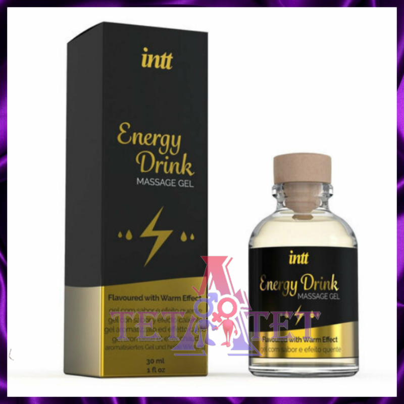 Массажный гель согревающий со вкусом энергетика Intt Energy Drink 30 мл