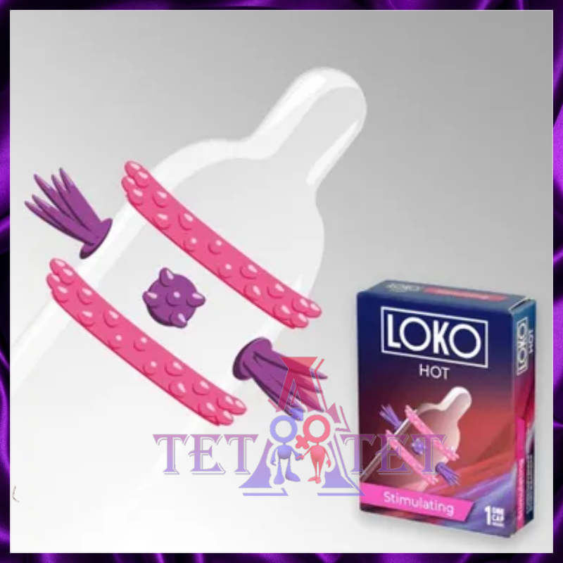 Стимулирующая насадка LOKO HOT 1шт.
