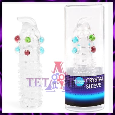 Закрытая насадка на пенис "Crystal sleeve"