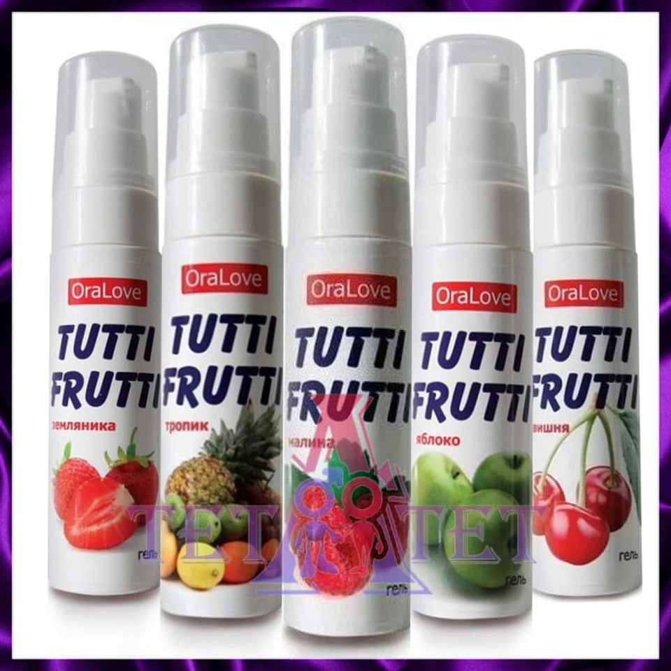 Съедобная гель-смазка TUTTI-FRUTTI