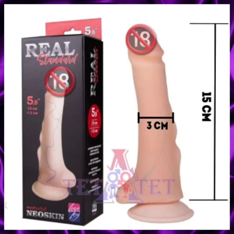 Фаллоимитатор Real Standard с наплывами