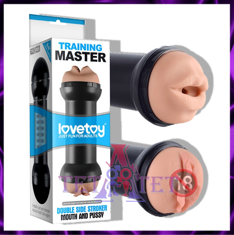Мастурбатор двойной Traning Master Mouth and Pussy, телесный