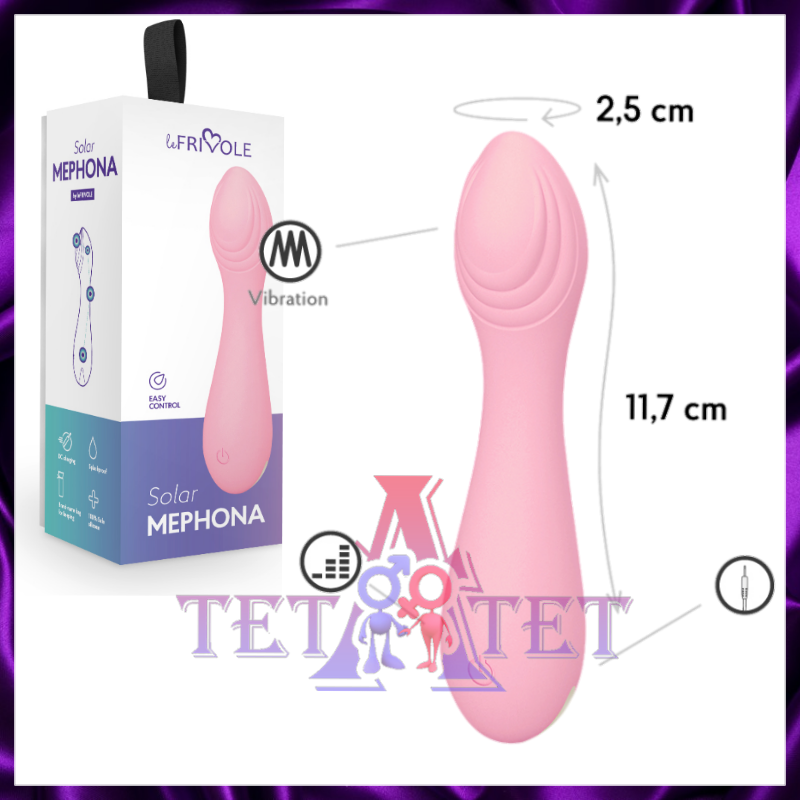 Мини вибратор Mephona, цвет Розовый (SOLAR)