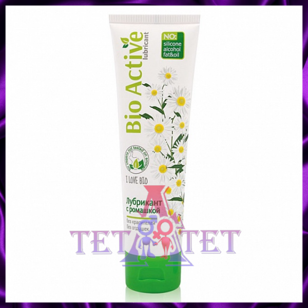 BIO ACTIVE гель-лубрикант С РОМАШКОЙ И Д-ПАНТЕНОЛОМ 100мл