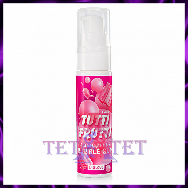TUTTI-FRUTTI BUBBLE GUM интимный гель 30гр