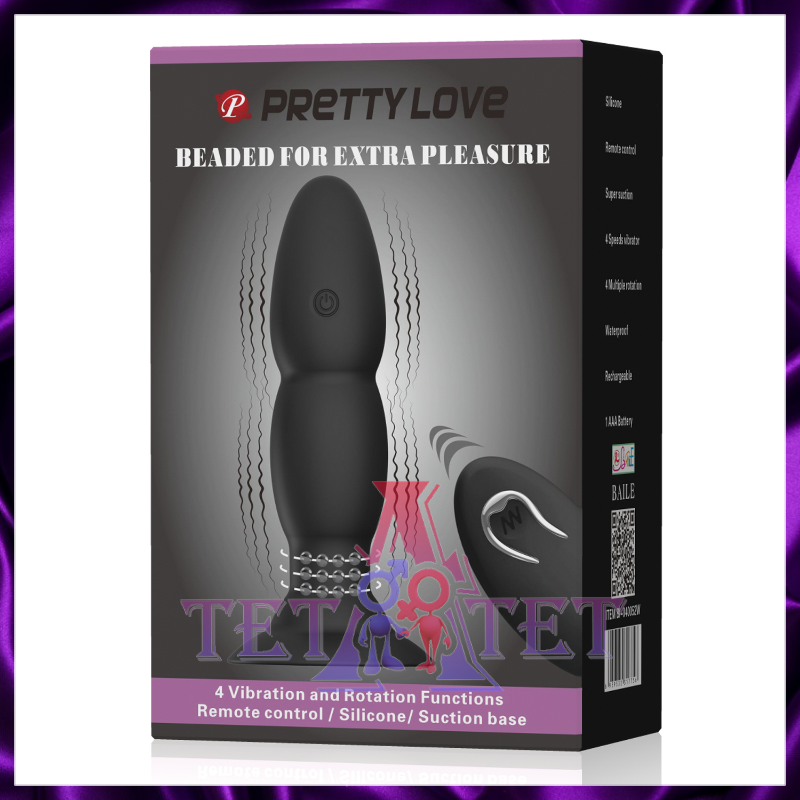 Анальная пробка с римминг-эффектом на дистанц. управлении Beaded for Extra Pleasure BAILE